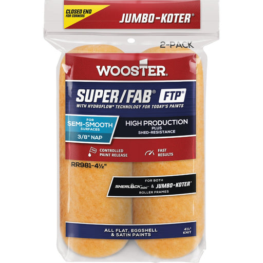Jumbo-Koter Super/Fab FTP 4-1/2 In. x 3/8 In. Knit Roller Cover (2-Pack)
