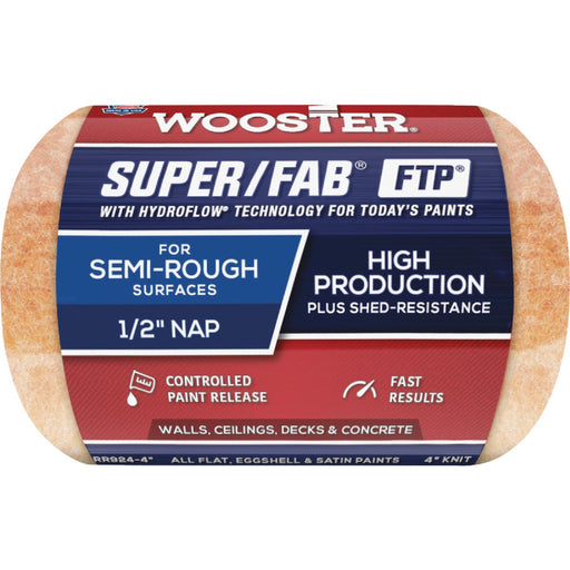 Wooster Super/Fab FTP 4 In. x 1/2 In. Knit Fabric Roller Cover