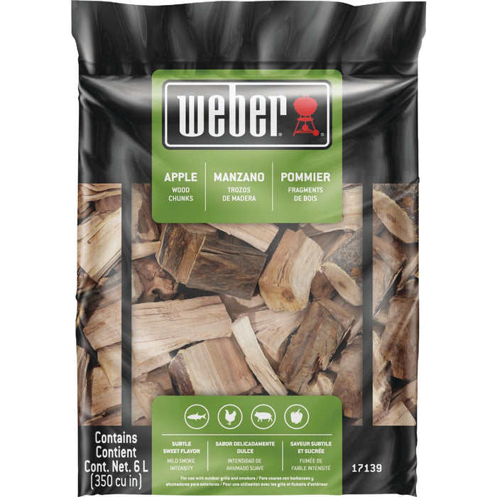 Weber 350 Cu. In. Apple Wood Chunks