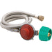 Bayou Classic 48 In. Stainless Steel High Pressure LP Hose & Preset Regulator