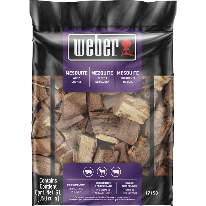 Weber 350 Cu. In. Mesquite Wood Chunks