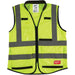 Milwaukee ANSI Class 2 Hi Vis Yellow Performance Safety Vest, Large/XL