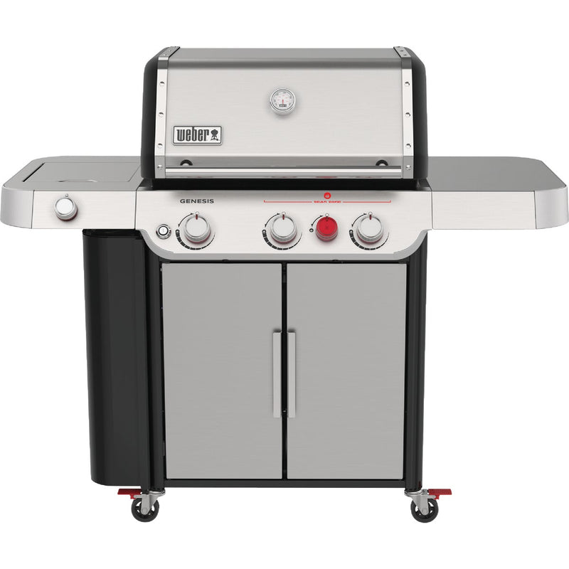 Weber Genesis S-335 3-Burner Liquid Propane Gas Grill, Stainless Steel 
