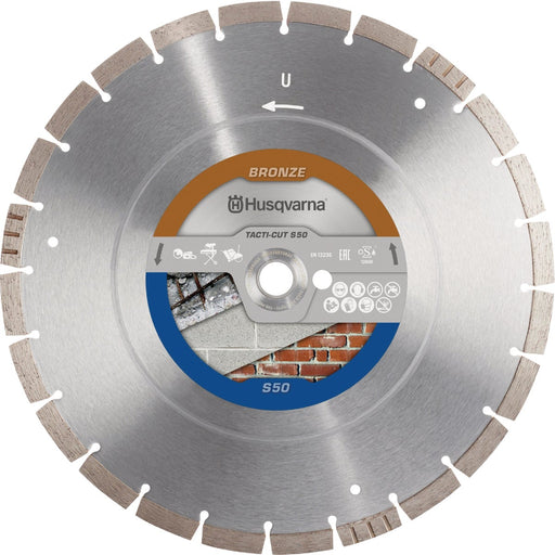 Husqvarna Tacti-Cut S50+ 14  In. Dia. x 0.118 In. Diamond Blade, 20mm