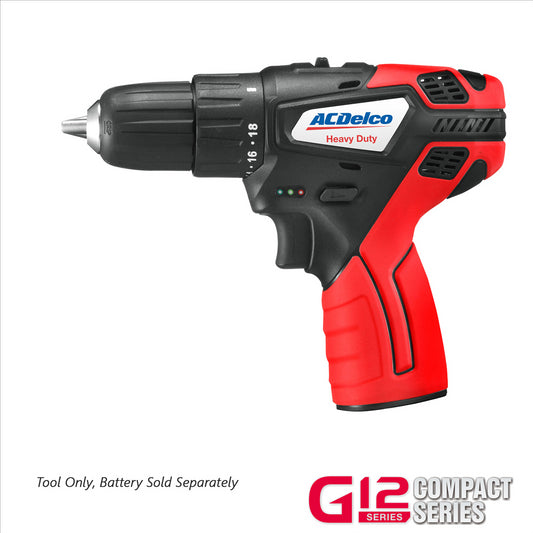 ACDelco ARD12119T G12 Series 12V Cordless Li-ion 3/8"? 265 In-lbs. Compact Drill Driver - Bare Tool Only