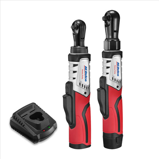 ACDelco ARW12103-K8 G12 Series 12V Li-ion Cordless �" & 3/8" Brushless Rachet Wrench Combo Tool Kit