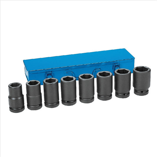 Grey Pneumatic 1" Drive 8 Piece Deep Metric Set