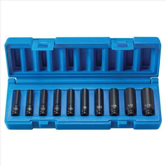 Grey Pneumatic 1/4" SURF.DR 10PC DP SET