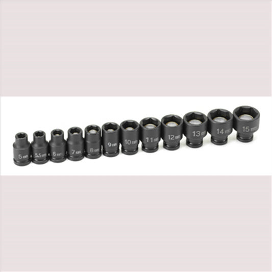 1/4"DR 12PC METR MAG