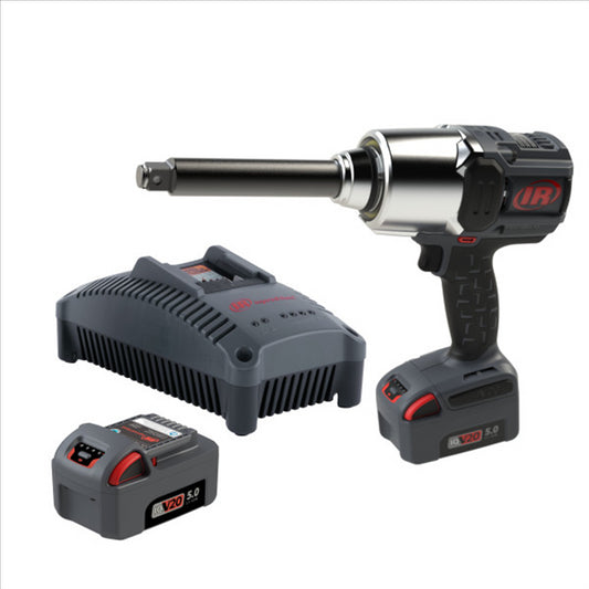 3/4" 20V Cordless Impact Wrench 2 Battery Kit, 2000 ft-lb Torque, 6" Extended Anvil, Friction Ring, Pistol