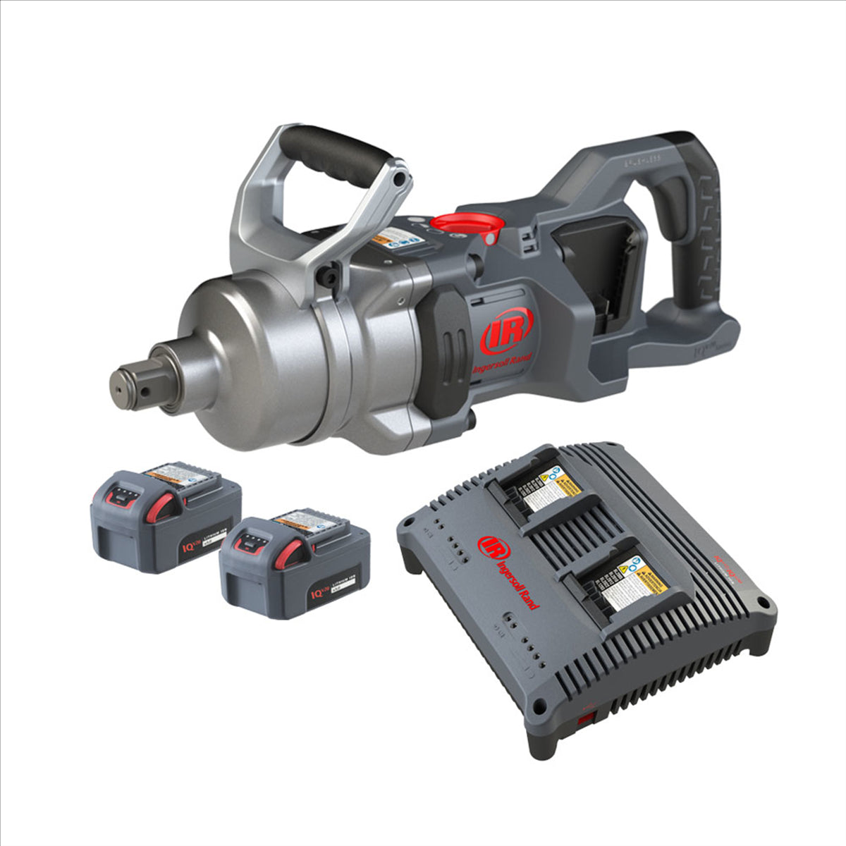 Ingersoll Rand 20V High-torque 1" Cordless Impact Wrench Kit, 2600 ft-lbs Nut-busting Torque, 2 Batteries and Charger