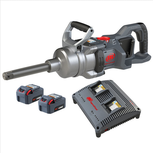 20V High-torque 1" Cordless Impact Wrench Kit, 3000 ft-lbs Nut-busting Torque, 2 Batteries and Charger, 6" Extended Anvil