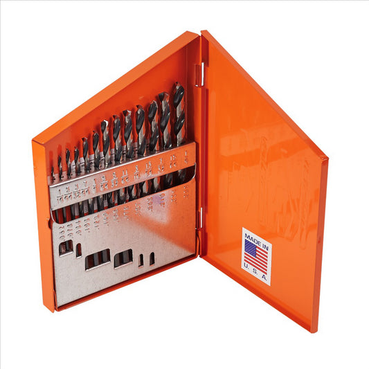 KnKut KnKut 13 Piece Jobber Length Drill Bit Set 1/16"-1/4" by 64ths