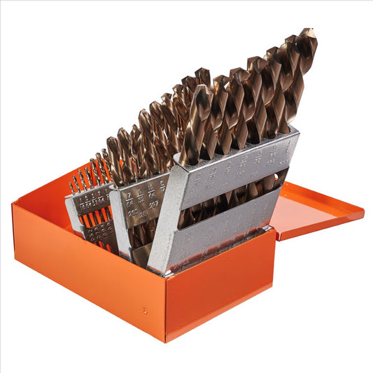 KnKut KnKut 29 Piece Left Hand Jobber Length Drill Bit Set 1/16"-1/2" by 64ths