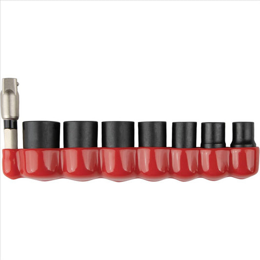 Impact XPS&reg; 8 Pc. 1/4" Drive 6-Point Metric Impact Socket Set w/ Standard Socket Adapter