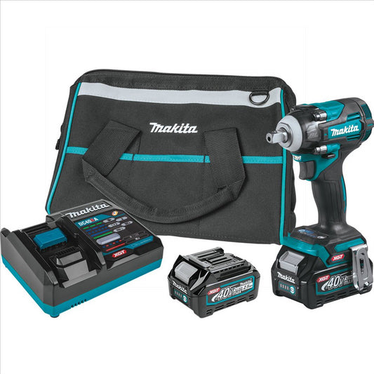 40V max XGT&reg; Brushless Cordless 4-Speed 1/2" Sq. Drive Impact Wrench Kit w/ Detent Anvil, var. spd., rev., L.E.D. Light, bag (2.5Ah)