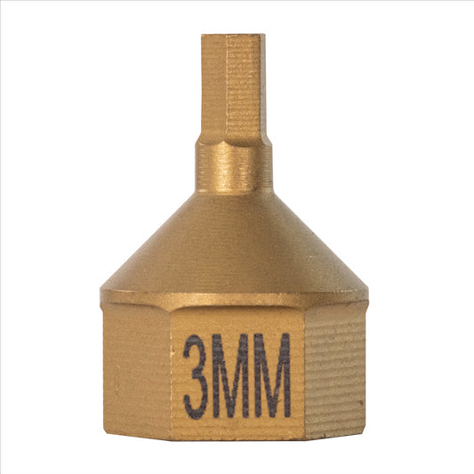 3 MM Metric Hex Dual Drive Bit, 7/16" Drive