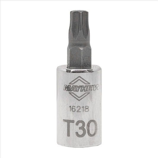 Mayhew T30 Torx&reg; Short Insert Socket Bit, 1/4-Inch Drive