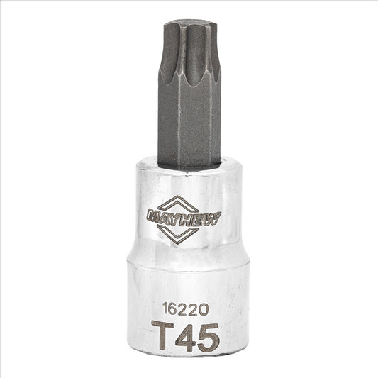 Mayhew T45 Torx&reg; Short Insert Socket Bit, 3/8-Inch Drive