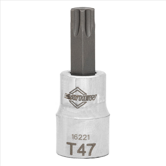Mayhew T47 Torx&reg; Short Insert Socket Bit, 3/8-Inch Drive