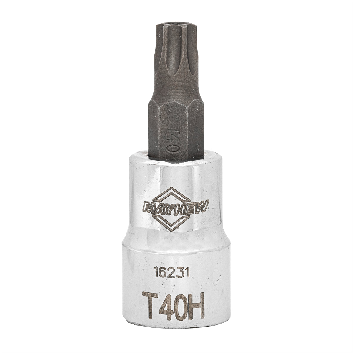 Mayhew T40H Tamper Torx&reg; Short Insert Socket Bit, 3/8-Inch Drive