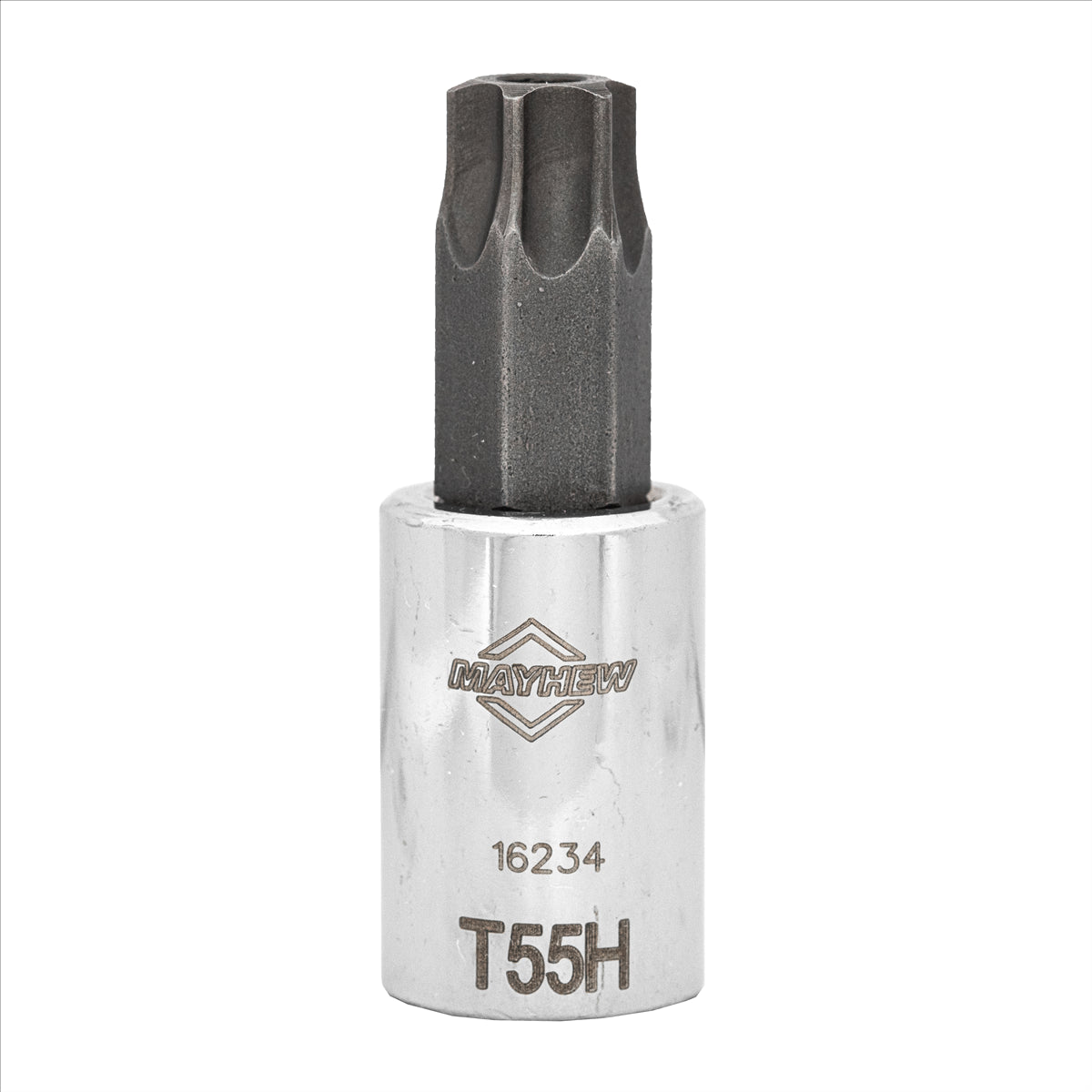 Mayhew T55H Tamper Torx&reg; Short Insert Socket Bit, 3/8-Inch Drive