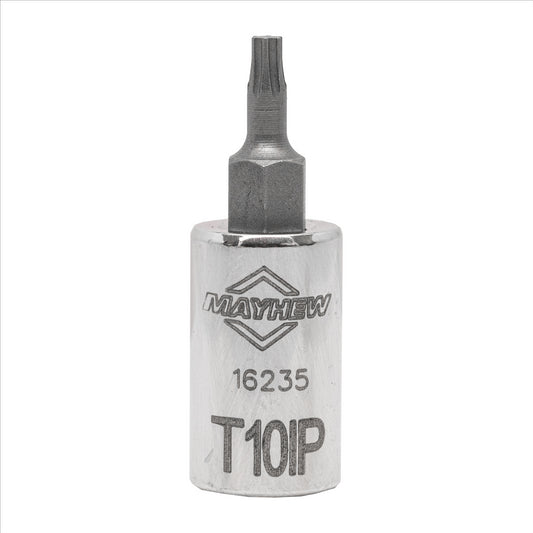 Mayhew T10IP Torx Plus&reg; Short Insert Socket Bit, 1/4-Inch Drive