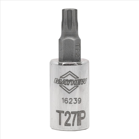 Mayhew T27IP Torx Plus&reg; Short Insert Socket Bit, 1/4-Inch Drive