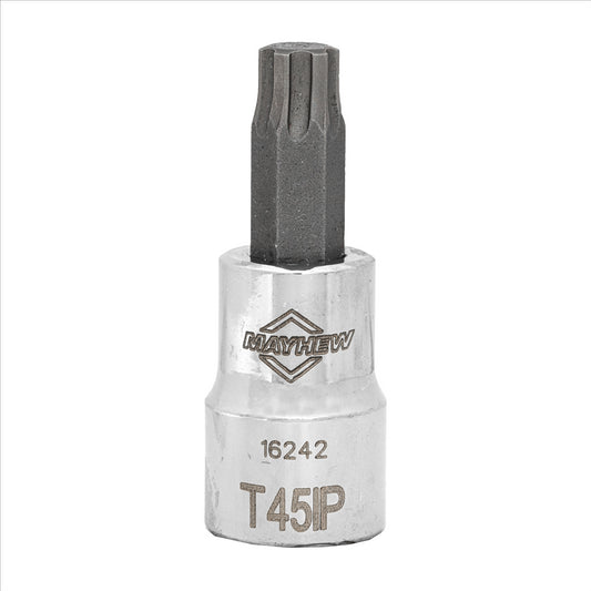 Mayhew T45IP Torx Plus&reg; Short Insert Socket Bit, 3/8-Inch Drive