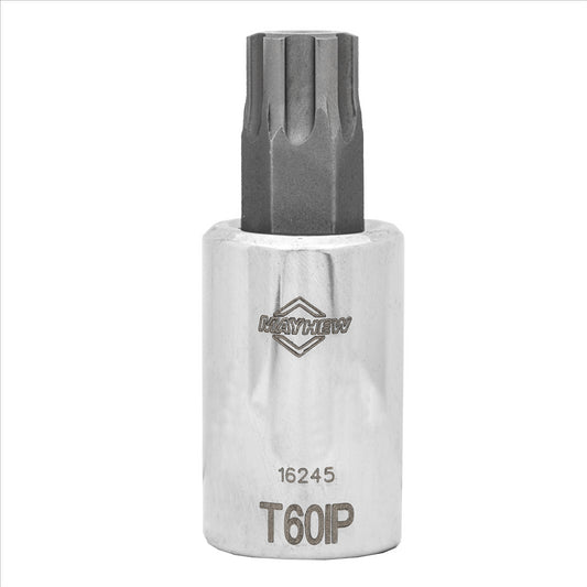 Mayhew T60IP Torx Plus&reg; Short Insert Socket Bit, 1/2-Inch Drive