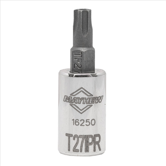 Mayhew T27IPR Tamper Torx Plus&reg; Short Insert Socket Bit, 1/4-Inch Drive