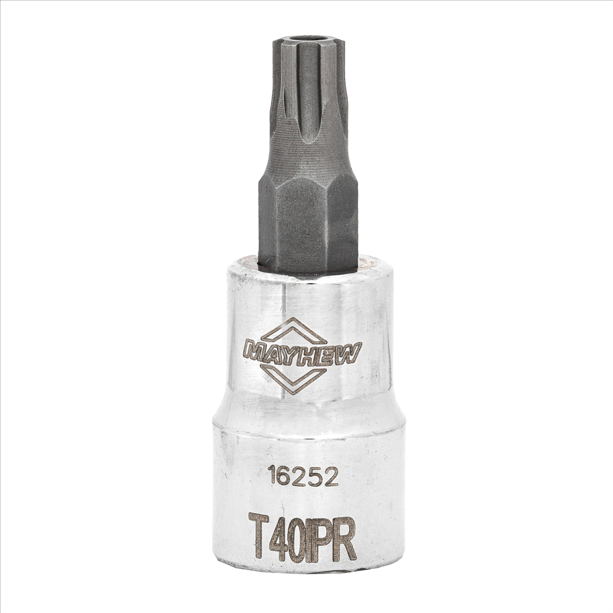Mayhew T40IPR Tamper Torx Plus&reg; Short Insert Socket Bit, 3/8-Inch Drive