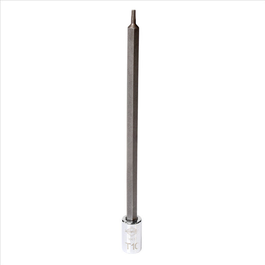 Mayhew T10 Torx&reg; Long Insert Socket Bit, 1/4-Inch Drive