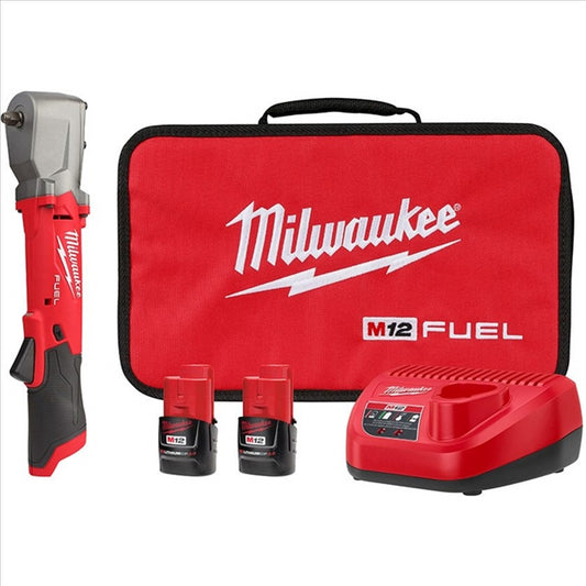 Milwaukee Tool M12 FUEL 3/8" Right Angle Imp Wrench Kit (2564-22)
