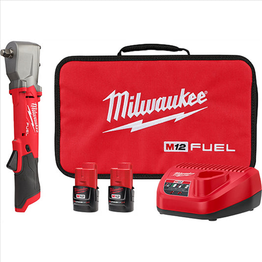 Milwaukee Tool M12 FUEL 1/2" Right Angle Imp Wrench Kit (2565-22)