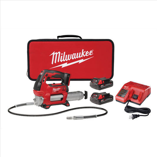 Milwaukee Tool M18 Cordless 2-Speed Grease Gun Kit (2646-22CT)