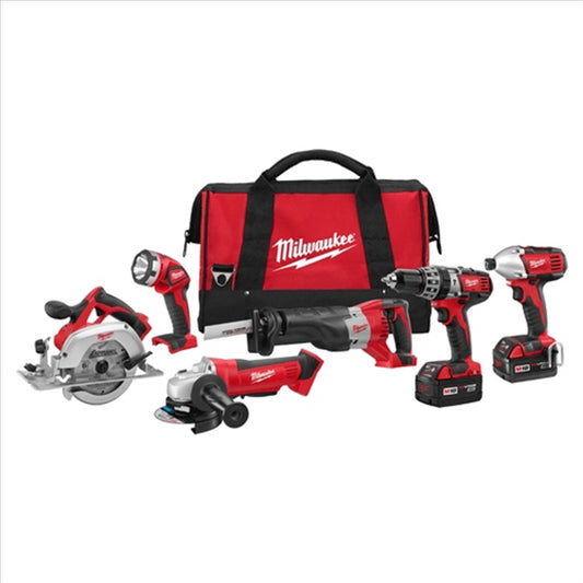 Milwaukee Tool M18 Cordless LITHIUM-ION 6-Tool Combo Kit (2696-26)