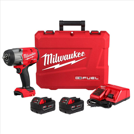 Milwaukee Tool M18 FUEL 1/2" High Torque Impact Wrench w/ Friction Ring  Kit (2967-22)