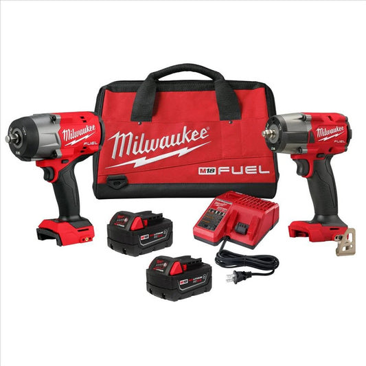 Milwaukee Tool M18 FUEL 1/2" HTIW & 3/8" MTIW Automotive Combo Kit (3010-22)