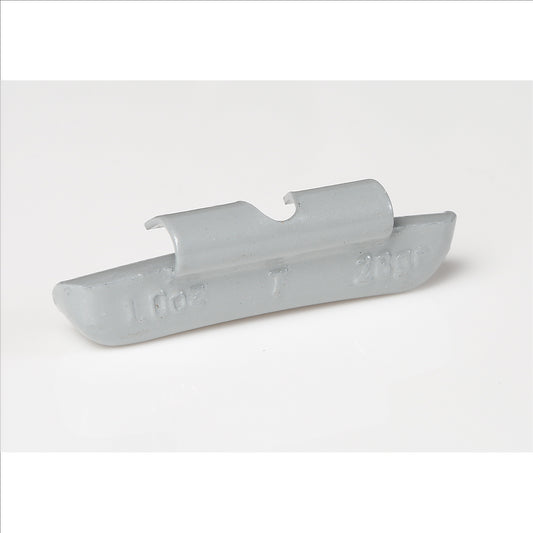 0.25 oz T style Plasteel clip-on weight