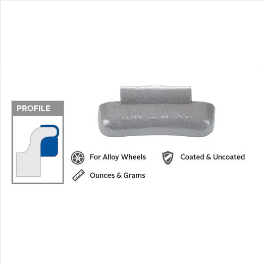 Wegmann Automotive 1.5 oz. Coated Mag Weight (Box of 25)