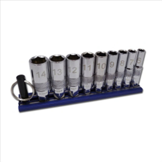 VIM TOOLS VIM Tools 9-Piece Dual Drive Deep Metric Sockets Set